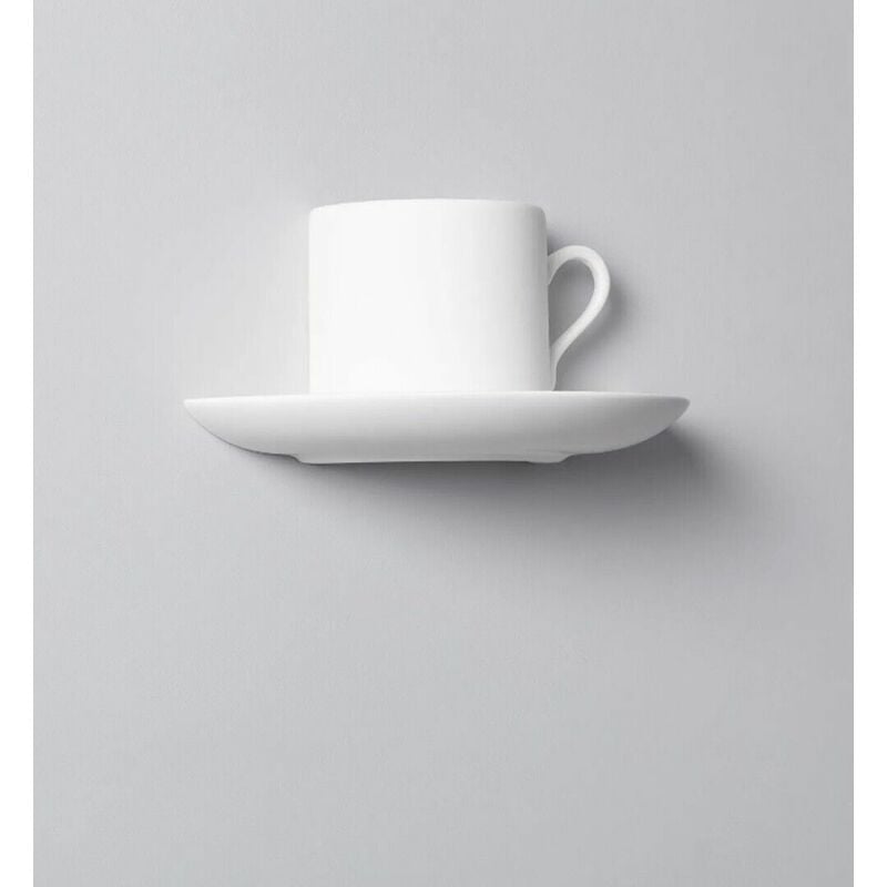 foto del prodotto applique in gesso dal design moderno forma tazza caffe attacco per lampadine g9