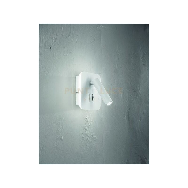 foto del prodotto applique in metallo sella led bianco ap.sella sq bianco