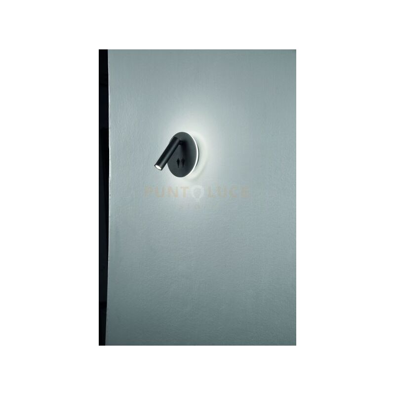 foto del prodotto applique in metallo sella led nero ap.sella cr nero