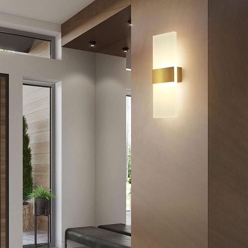 foto del prodotto applique in vetro 10 w 3 tonalit luce bianca calda naturale lampada bronzo
