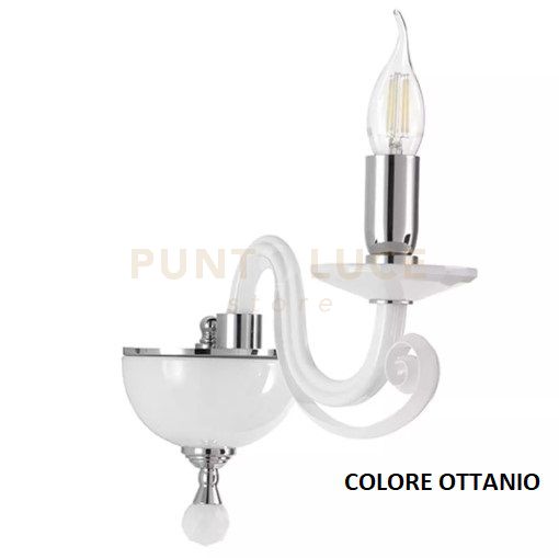 foto del prodotto applique in vetro soffiato 1306 1 luce ap.1306 1 ott ottanio