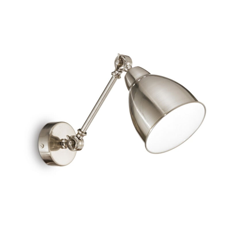 foto del prodotto applique industrial minimal newton metallo cromo 1 luce e27
