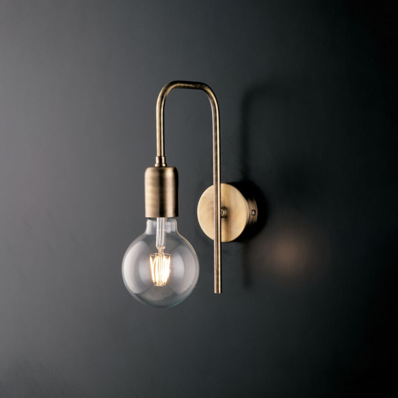 foto del prodotto applique industrial polish metallo bronzo 1 luce e27