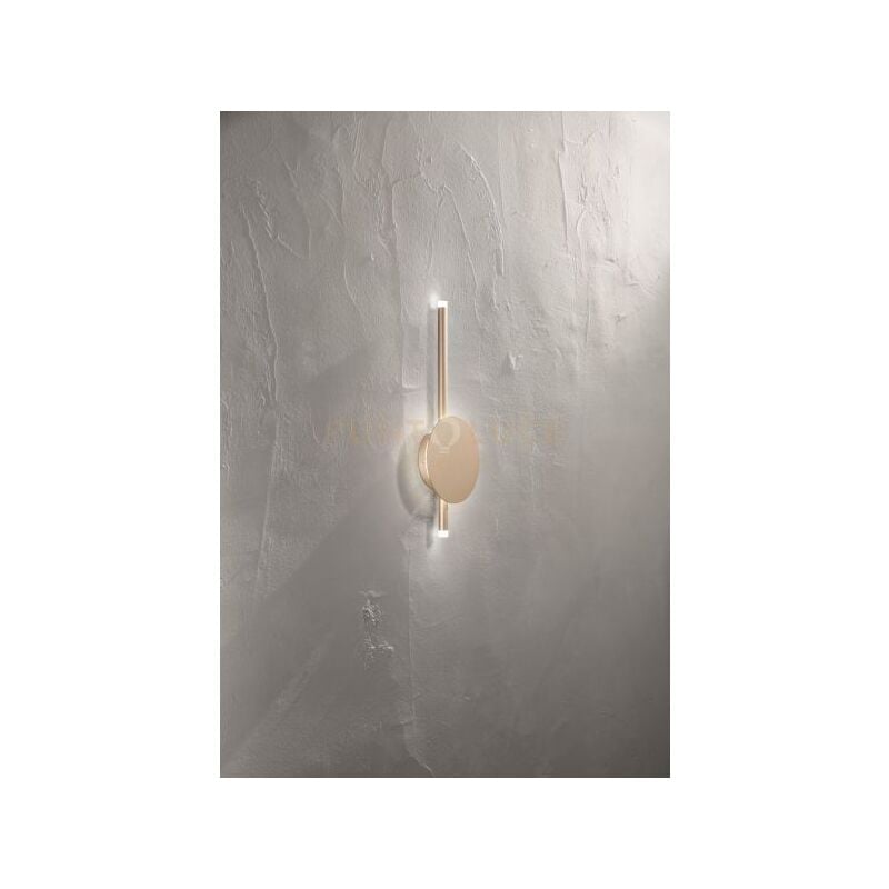 foto del prodotto applique james a led oro 3000k 560w 16w dimmerabile d.15cm h. 40cm