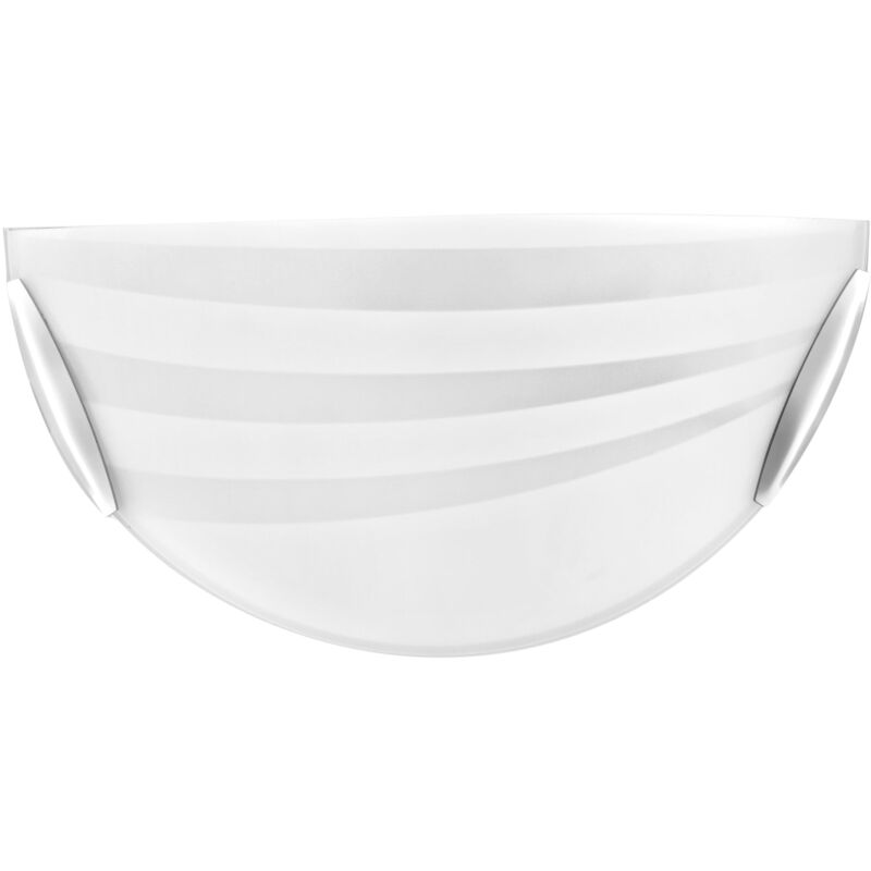foto del prodotto applique kuna in vetro bianco 30x15 cm.