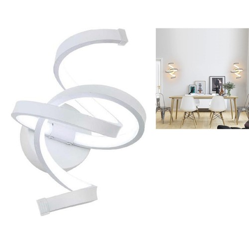 foto del prodotto applique lampada interno moderna parete muro spirale 15w luce naturale st 004