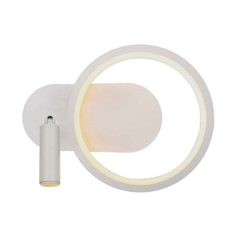 foto del prodotto applique lampada led da muro 14w 250 100 180mm in metallo colore bianco 4000k sku-14982