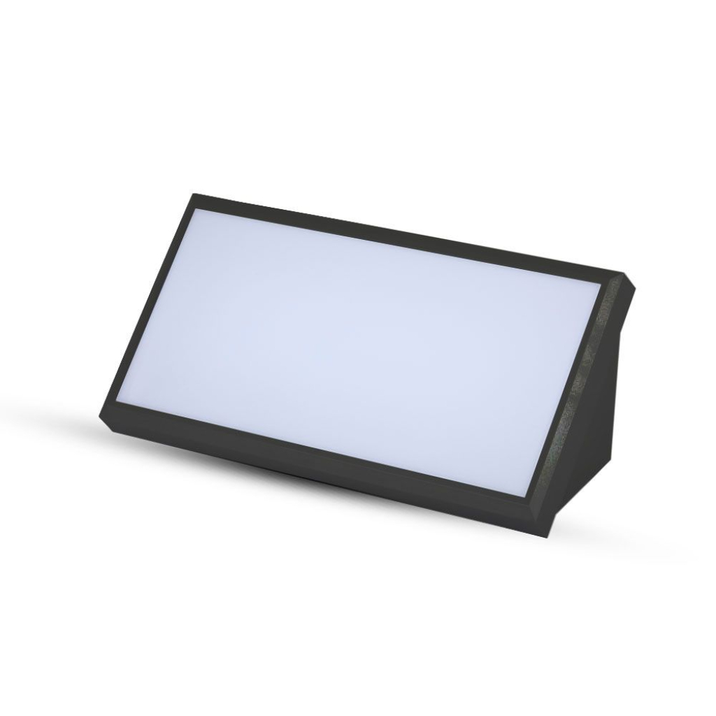 foto del prodotto applique lampada led da muro angolare 20w colore nero 4200k ip65