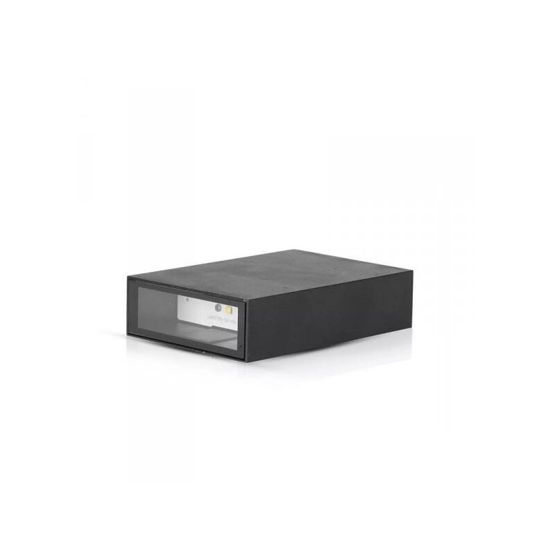 foto del prodotto applique lampada led da muro rettangolare 4w colore nero 3000k ip65 esterno up down sku 218561
