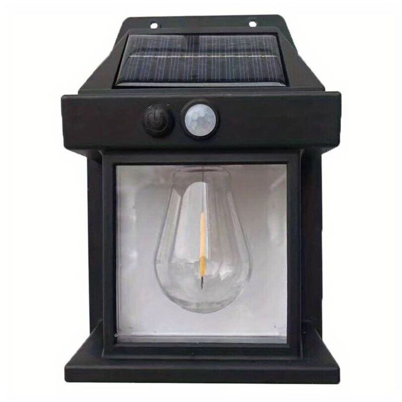 foto del prodotto applique lampada led muro parete per esterno solare crepuscolare giardino te b0595