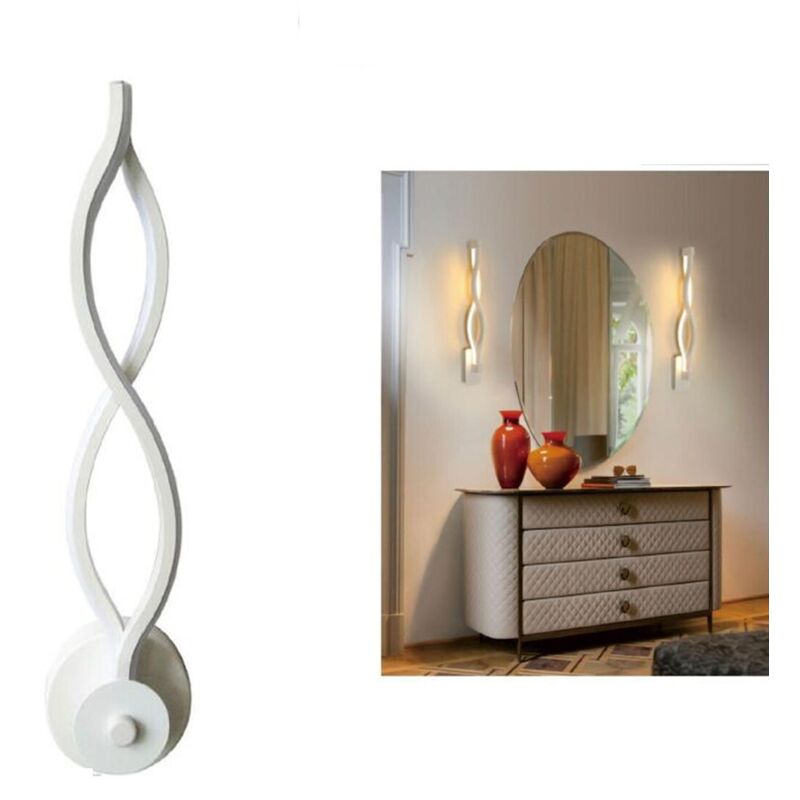 foto del prodotto applique lampada per interno moderna da parete muro 12w luce calda sj 092