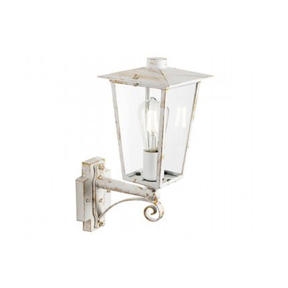 foto del prodotto applique lato alto contemporanea ribot alluminio bianco e oro 1 luce e27