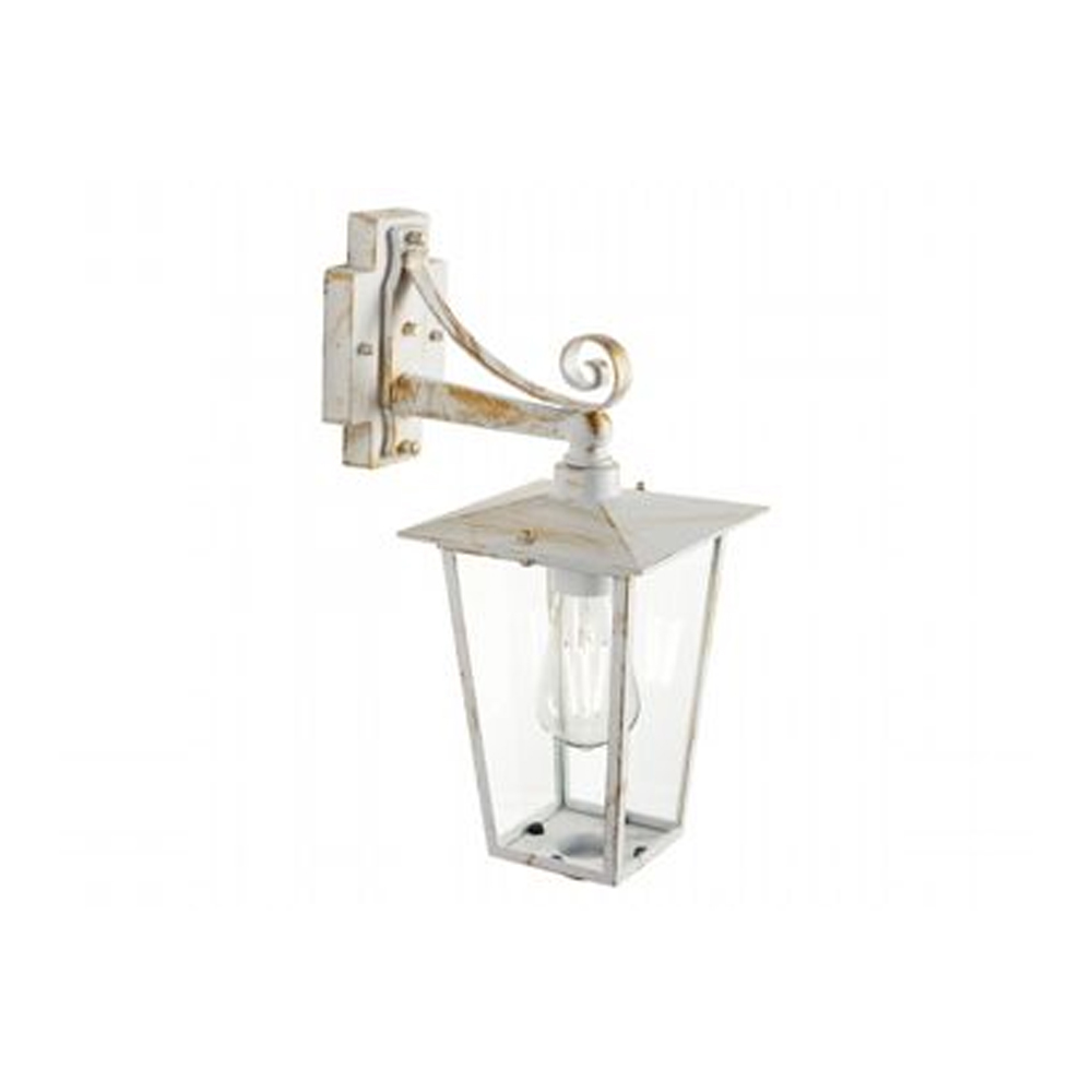 foto del prodotto applique lato basso contemporanea ribot alluminio bianco e oro 1 luce e27