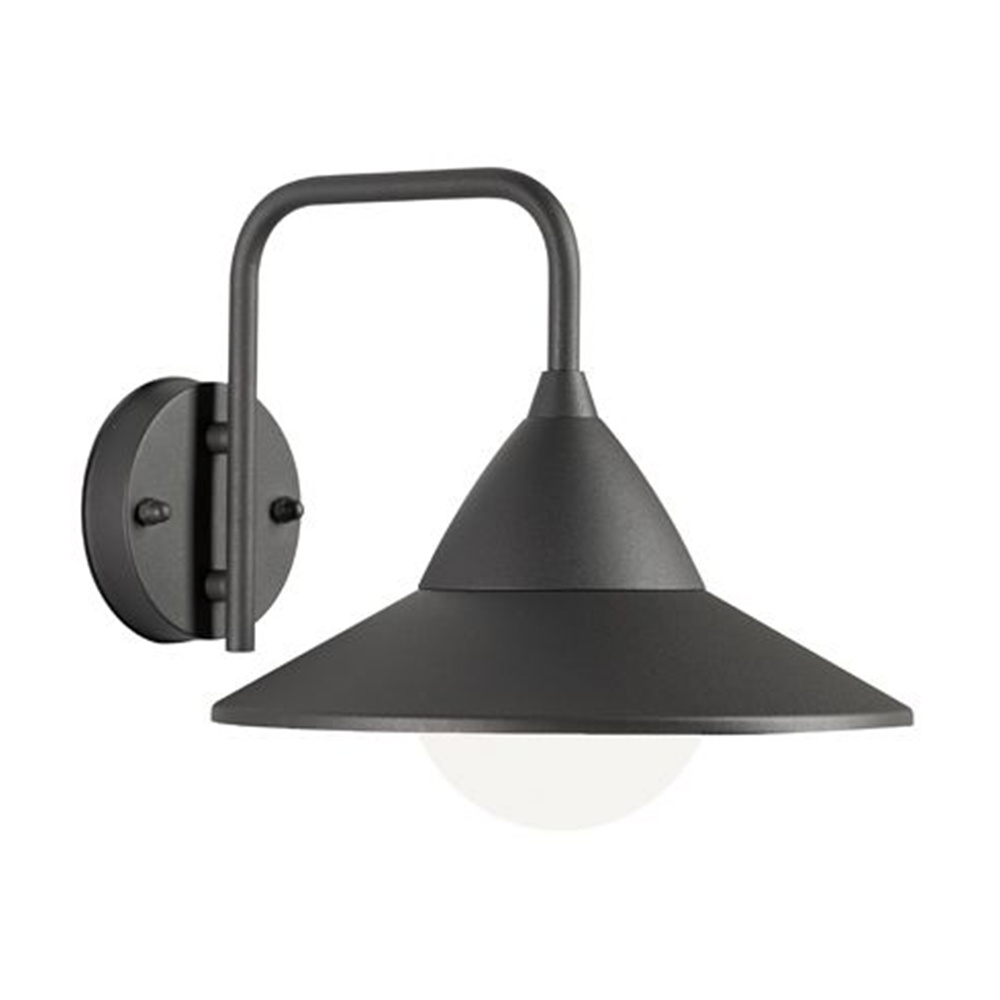 foto del prodotto applique lato basso contemporanea yukon alluminio metallo grafite 20w led cct3