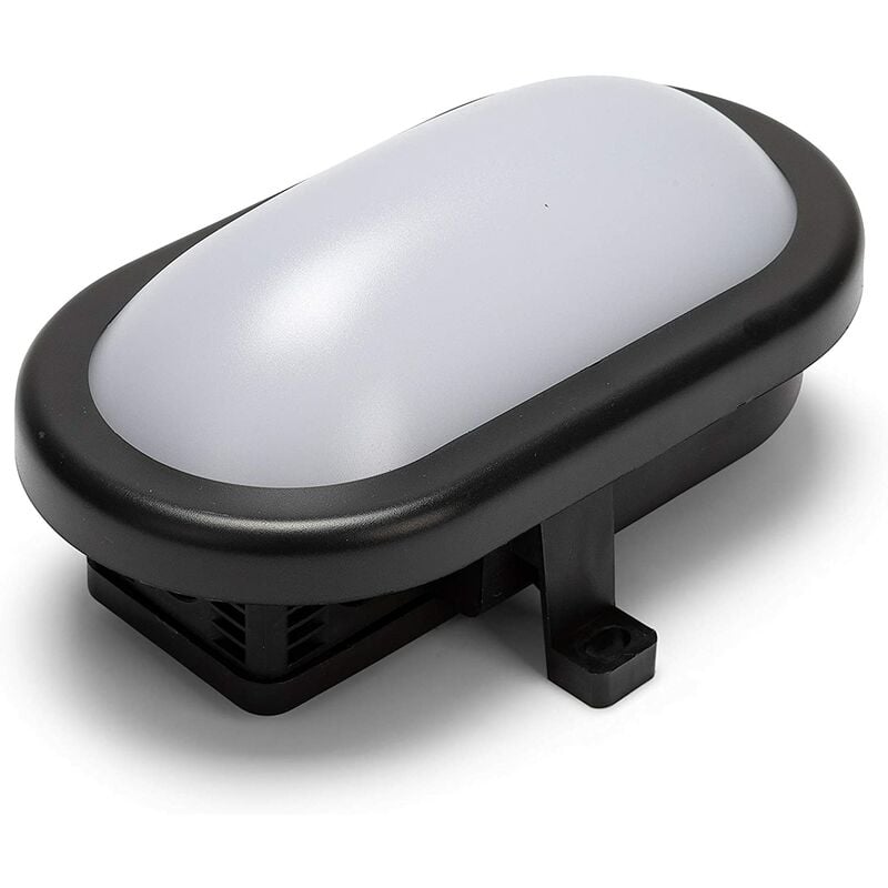 foto del prodotto applique led 5.5w nera ip54 connettore fast 450 lm 4000k velamp tartaruga