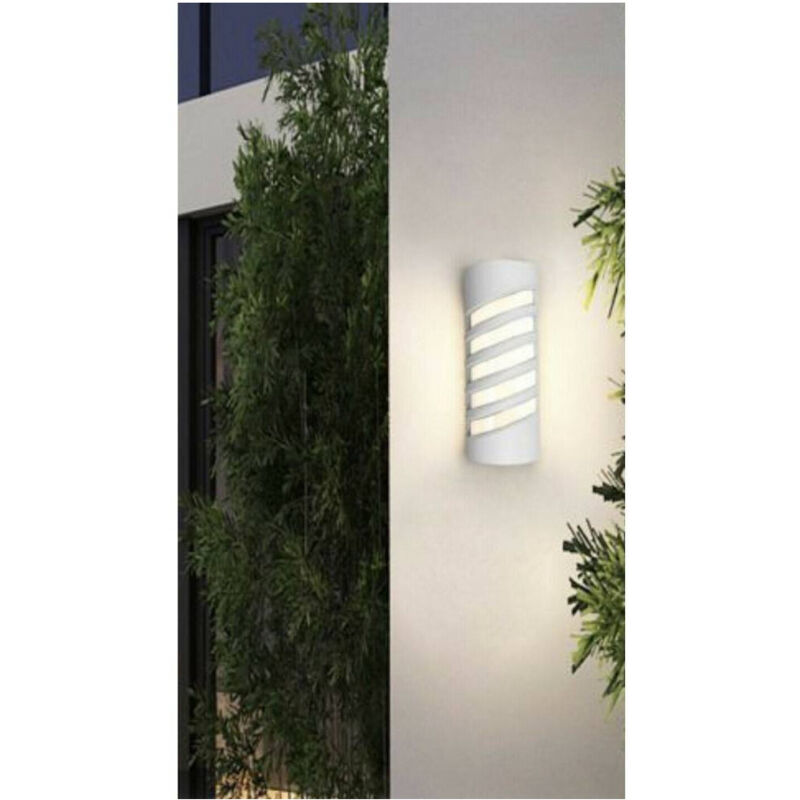 foto del prodotto applique led a parete bianco 12 w per esterno luce 3000k 6500k 4000k ip65 es56 bianco naturale trade shop traesio