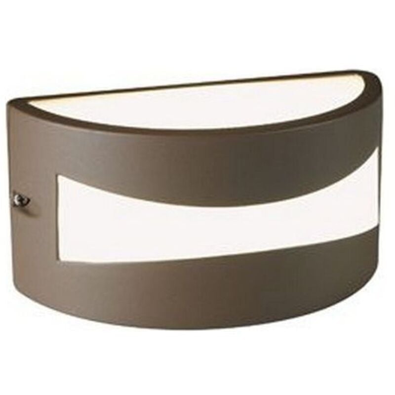 foto del prodotto applique led a parete da esterno o interno lampada illuminazione tibet sovil colore marrone