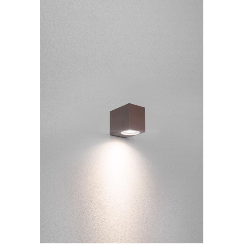 foto del prodotto applique led axo quadrata monodirezion corten gu10 axo 1gu10sc century