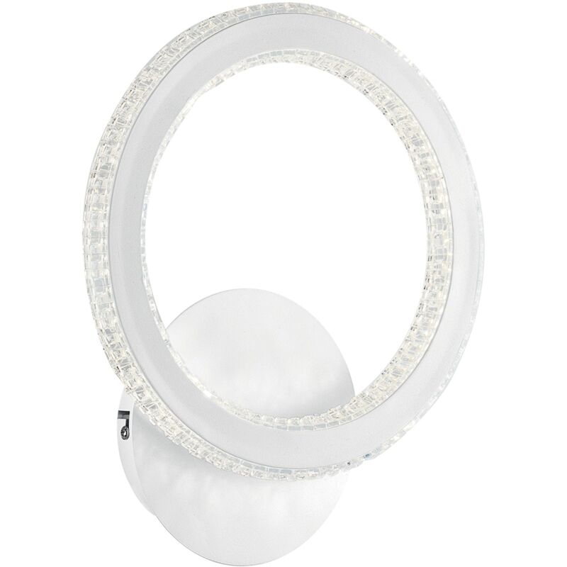 foto del prodotto applique led bryant con diffusore diamantato 19w 3000k luce calda 