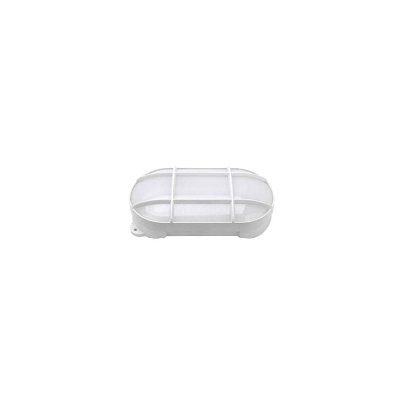 foto del prodotto applique led cercis ovale con griglia 15w 4000k bianco