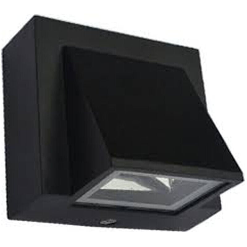 foto del prodotto applique led cob ip65 faretto 5w lampada muro parete nero luce fredda 6000k