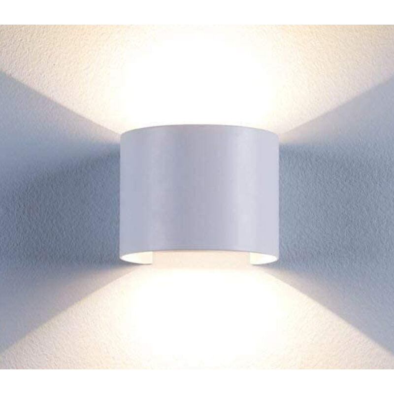 foto del prodotto applique led cob lampada muro 20w ovale bianco luce naturale interno esterno f19
