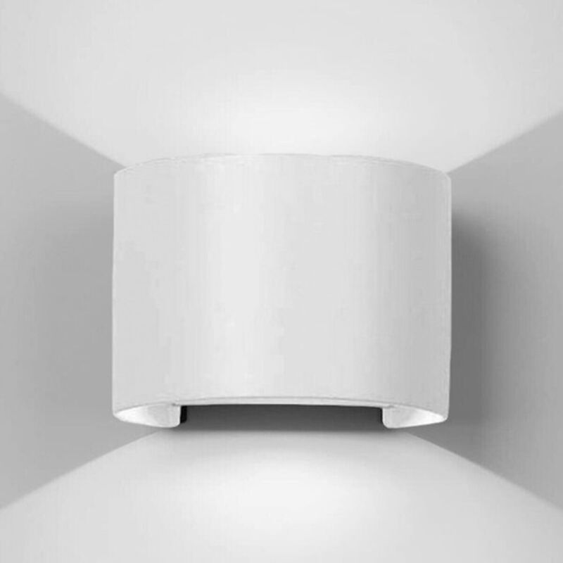 foto del prodotto applique led cob lampada parete 20w ovale bianco freddo interno esterno 19