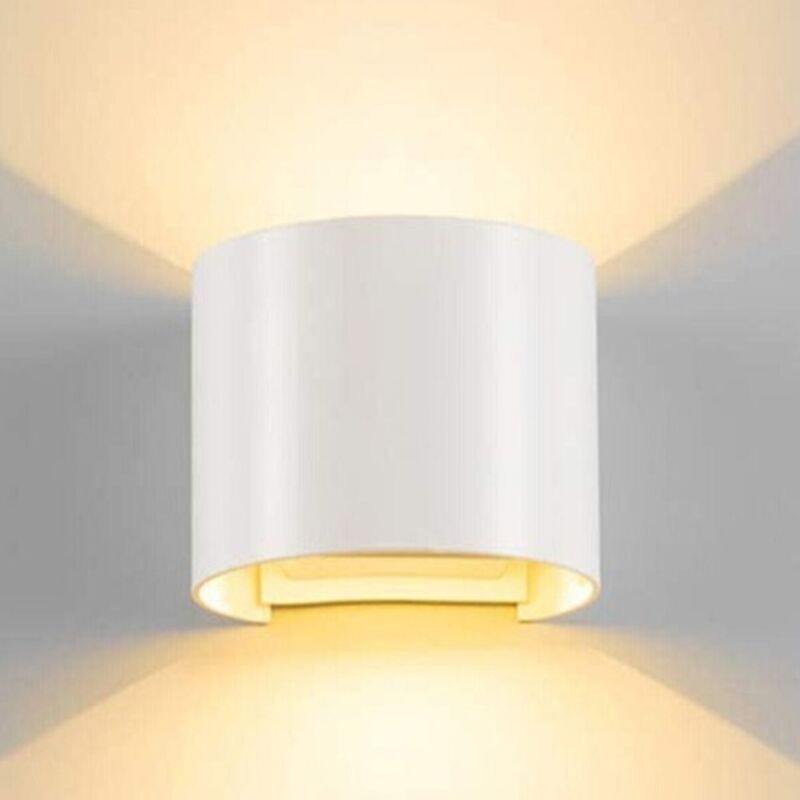 foto del prodotto applique led cob lampada parete 20w ovale bianco luce calda interno esterno 19