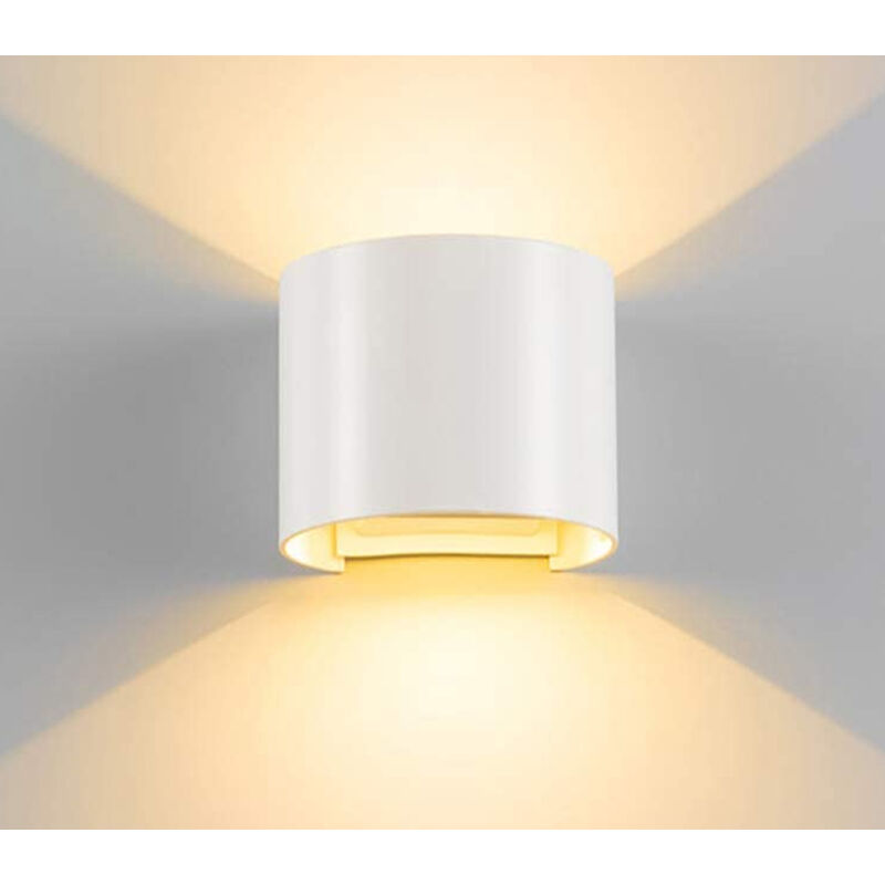 foto del prodotto applique led cob lampada parete 20w ovale bianco luce calda interno esterno f 19