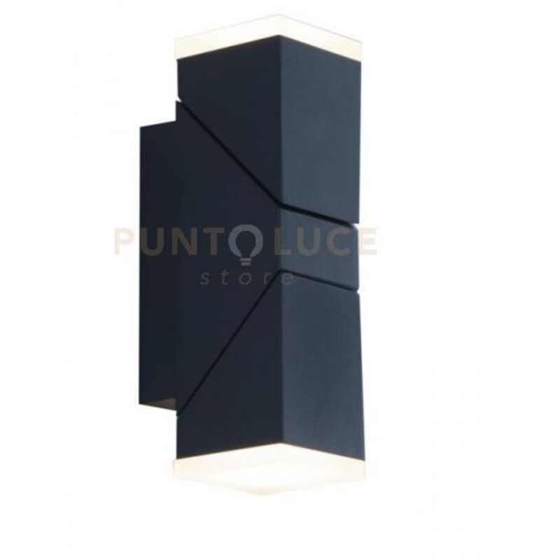foto del prodotto applique led compass orientabile antracite 10w 470lm cct ip54 wifi 22x9,1x6,5cm