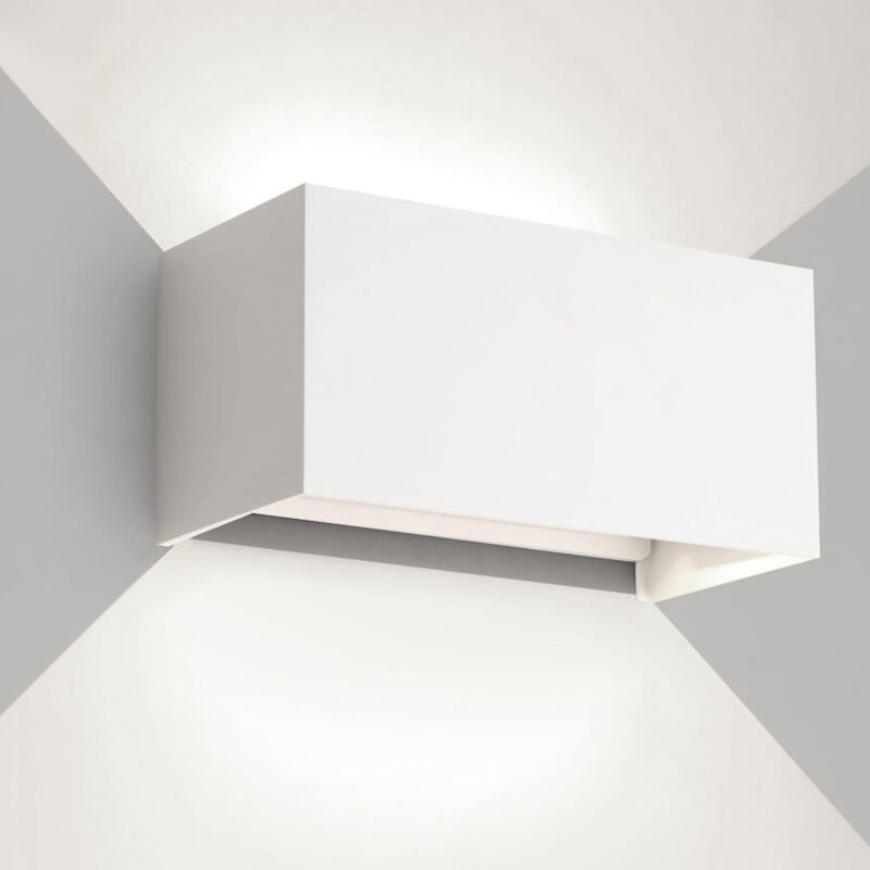 foto del prodotto applique led da esterno 24w doppio fascio luminoso up down regolabile ip65 luce bianca fredda 6500k