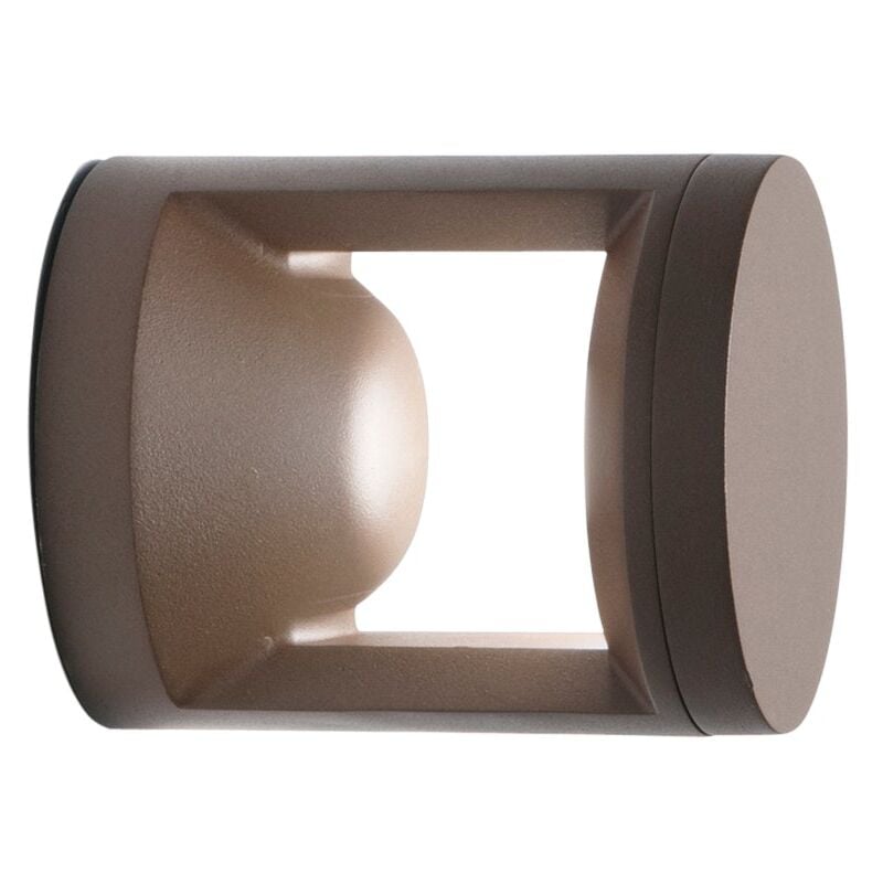 foto del prodotto applique led da esterno wami in alluminio bronzo 10w luce calda e naturale'