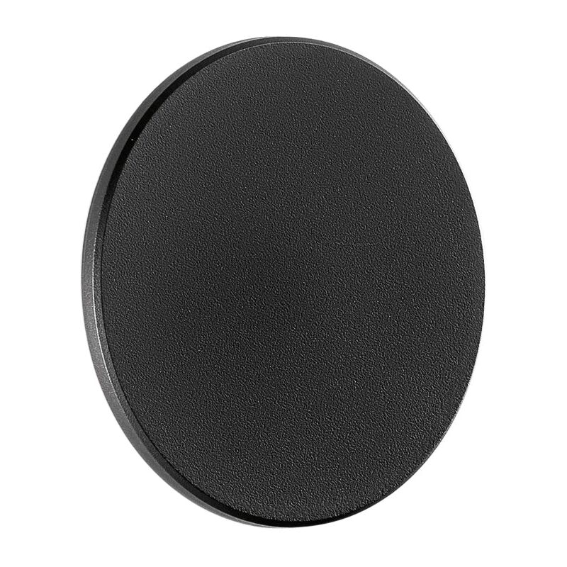 foto del prodotto applique led da esterno zodiac nera 12w con luce calda e naturale 18 cm.