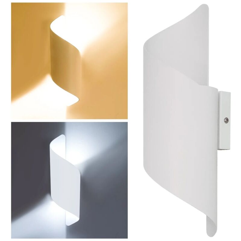 foto del prodotto applique led da interno 20w a doppia luce, design moderno, perfetta per pareti interne, ip20, luce bifacciale, facile da installare, ideale per