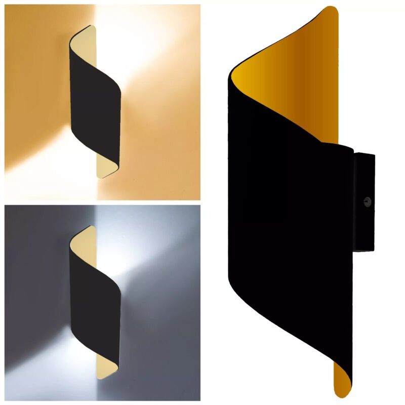 foto del prodotto applique led da interno doppia luce, ip20, 20w, montaggio a parete, lampada a muro moderna ed efficiente, illuminazione ideale per soggiorno o camera