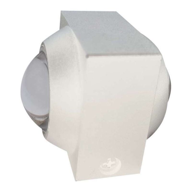 foto del prodotto applique led da muro 2w doppio fascio luminoso corpo bianco 4000k ip54 v tac