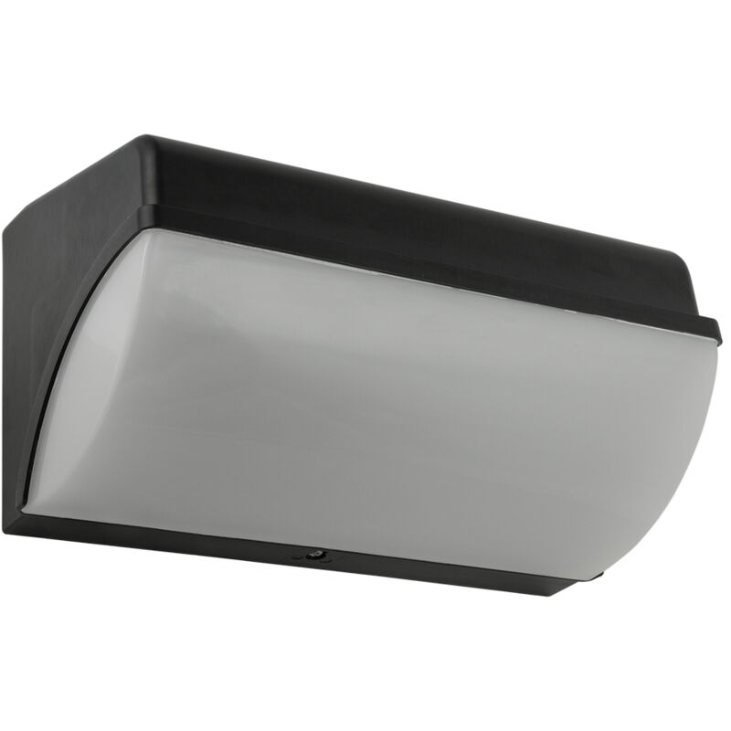 foto del prodotto applique led da parete 20w nero ip65 bianco neutro 4000k novaline