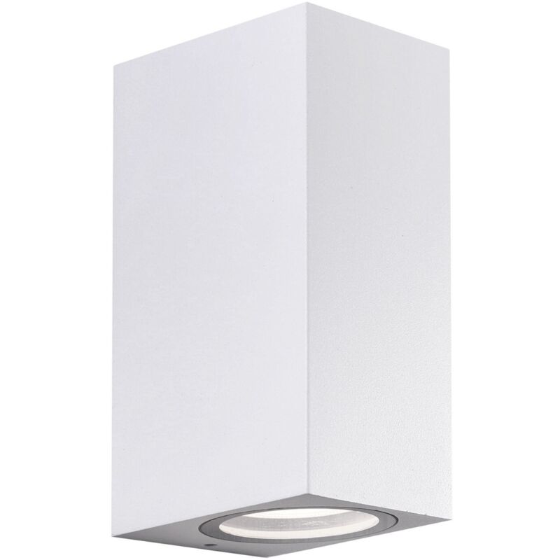 foto del prodotto applique led da parete a doppio fascio mod. toledo colore bianco
