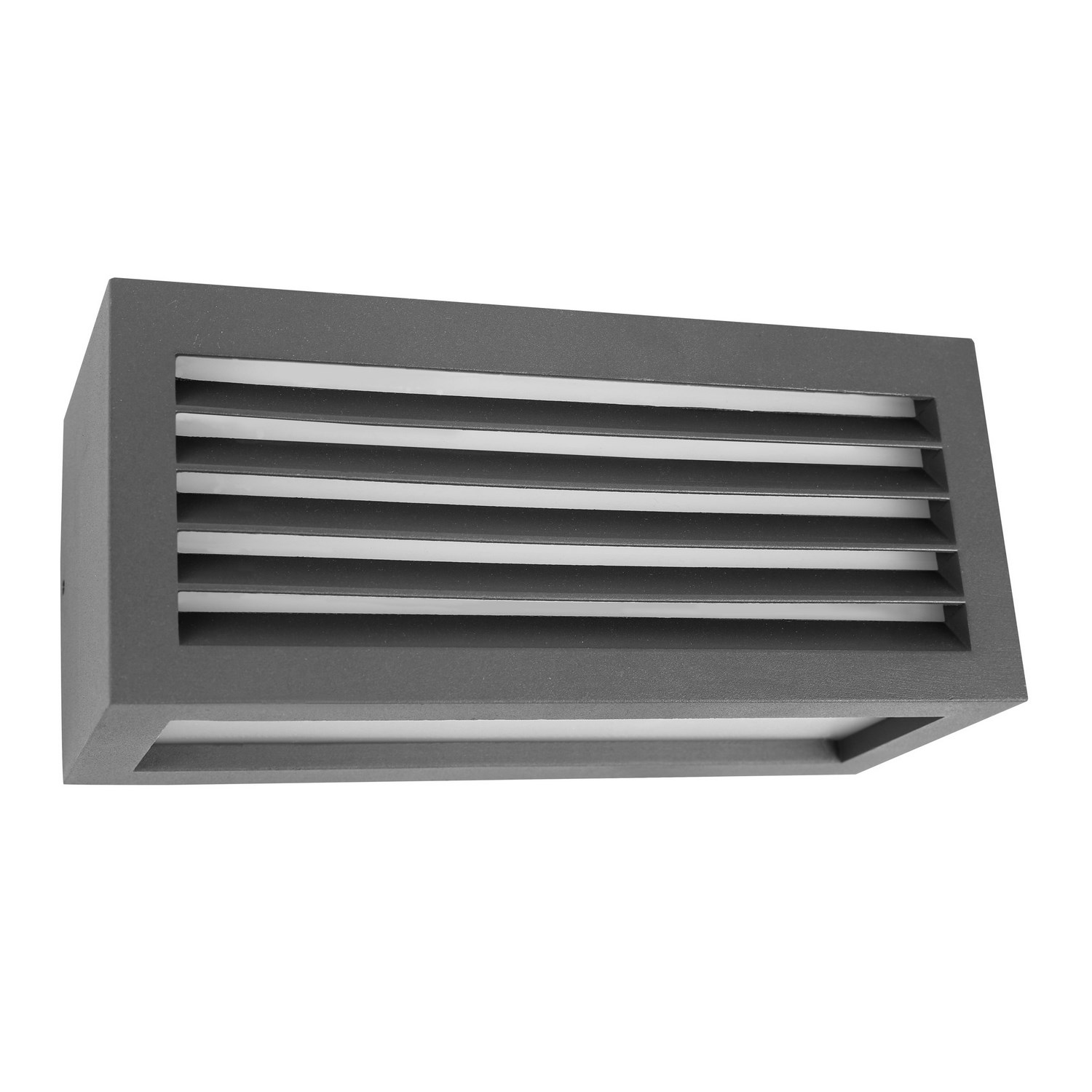 foto del prodotto applique led da parete a tre emissioni con griglia frontale colore antracite mod. vigo 2