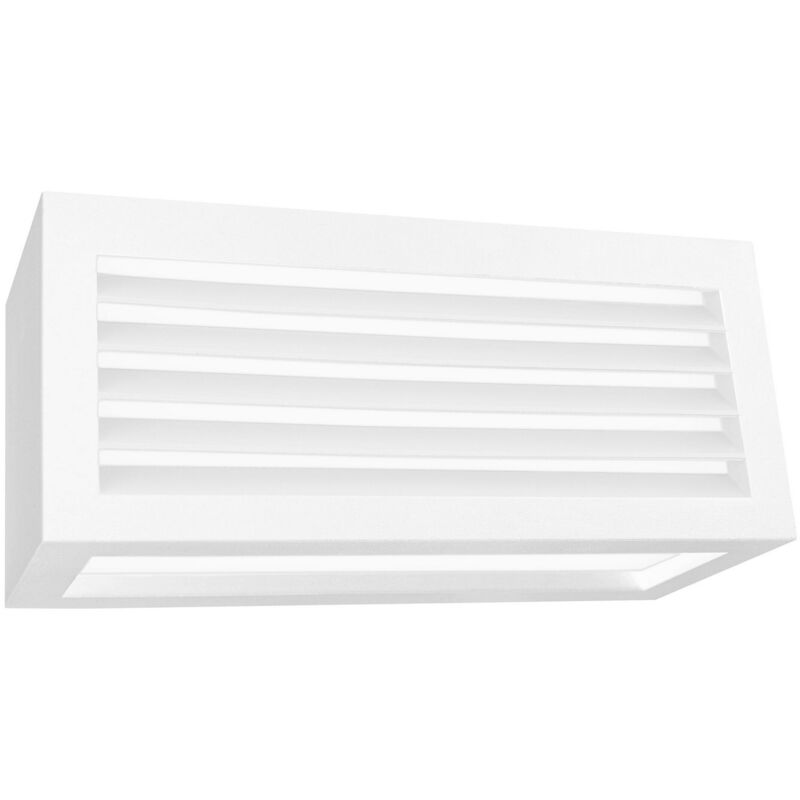foto del prodotto applique led da parete a tre emissioni con griglia frontale mod. vigo 2 colore bianco