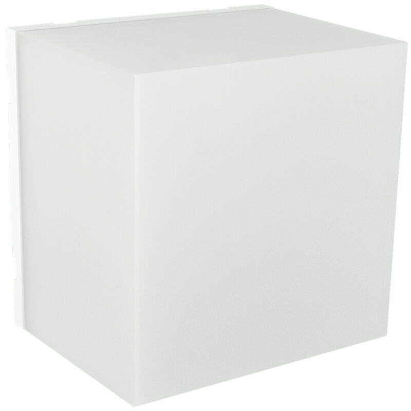 foto del prodotto applique led da parete cube 5w quadrato bianco ip44 luce regolabile novaline