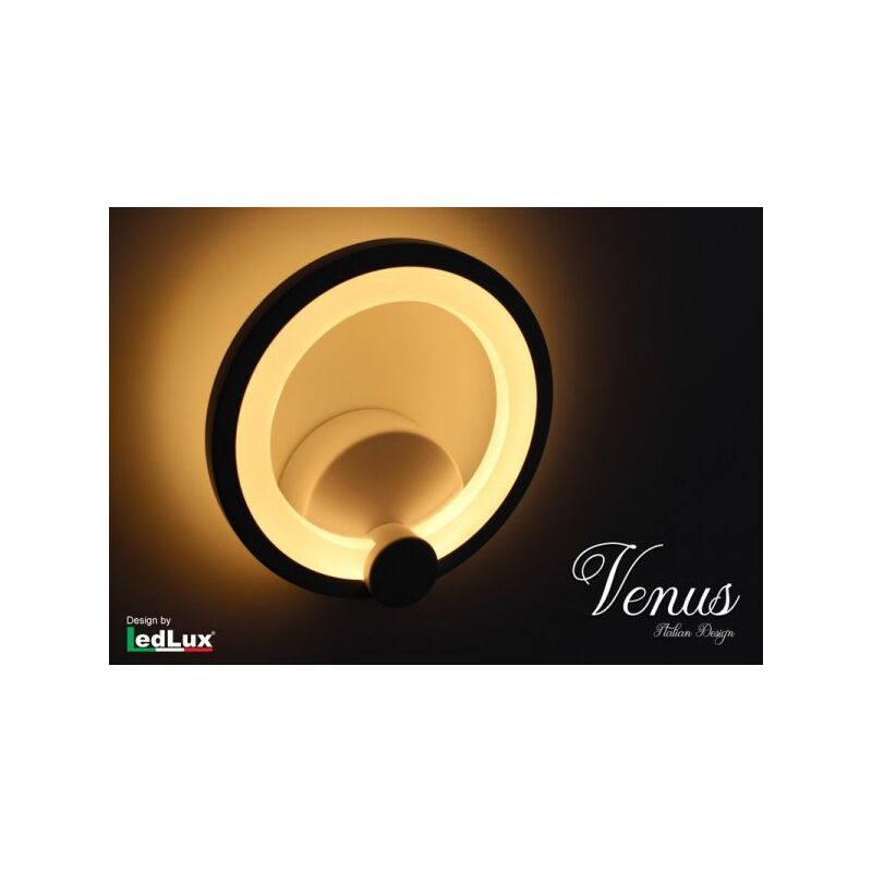 foto del prodotto applique led da parete modello venus italian design moderna 10w bianco caldo