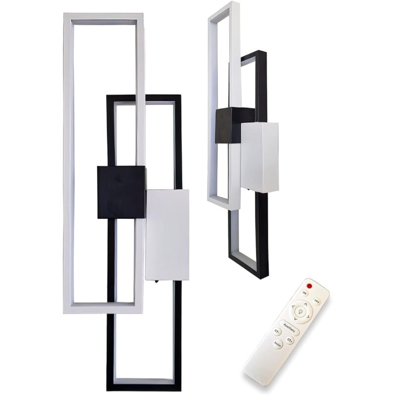 foto del prodotto applique led da parete moderno bicolore con luce dimmerabile maka