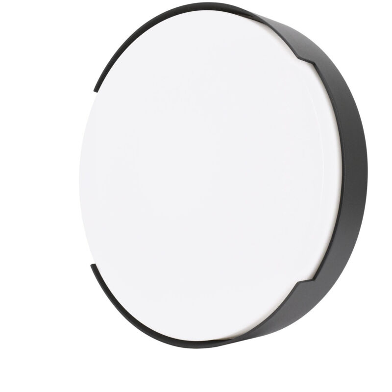 foto del prodotto applique led decorativo da esterno 16w 3000k bianco caldo 1120lm ip65 250x62mm grafite