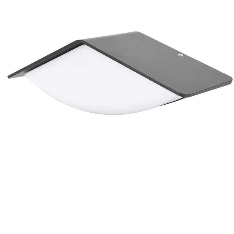 foto del prodotto applique led decorativo da esterno 8w 3000k 560lm ip65 233x80x90mm grafite
