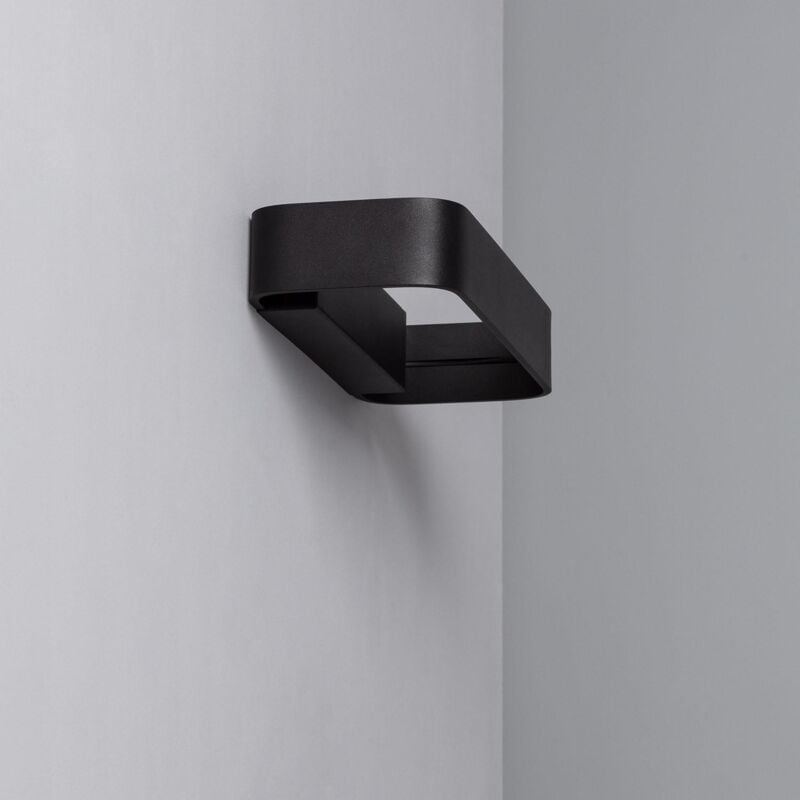 foto del prodotto applique led deves 9w nero 2700k bianco caldo