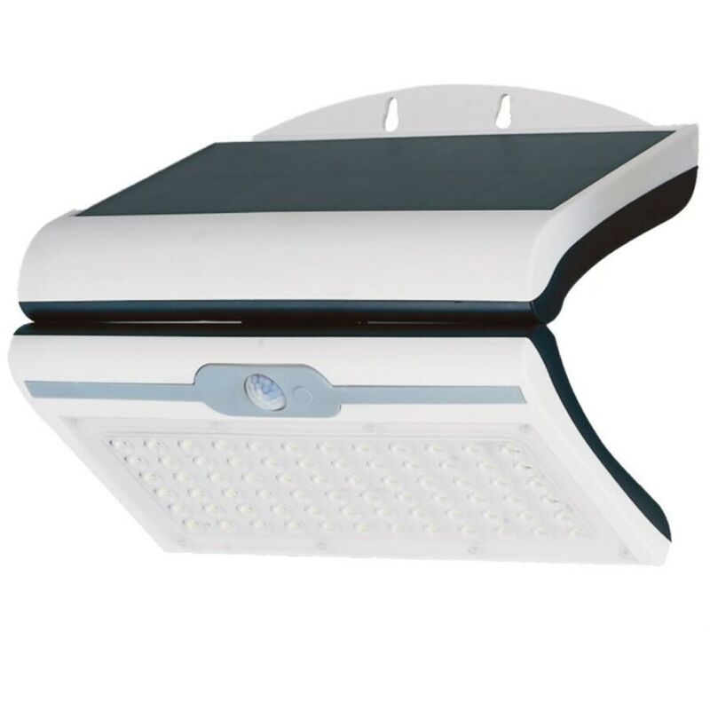 foto del prodotto applique led edm 31848 bianco 6 w 430 lm 6500 lm solare sensore di movimento 6500 k