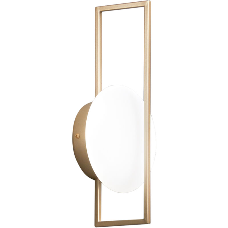 foto del prodotto applique led fobos in metallo oro 12w con funzione cct 