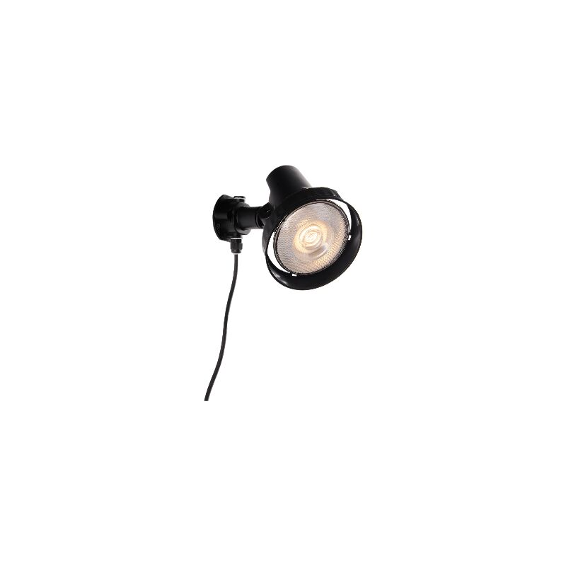 foto del prodotto applique led grubb nera 15w 4000k luce naturale con picchetto incluso per uso come proiettore ip44