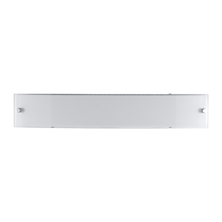 foto del prodotto applique led in metallo e vetro satinato 4000k, 12w